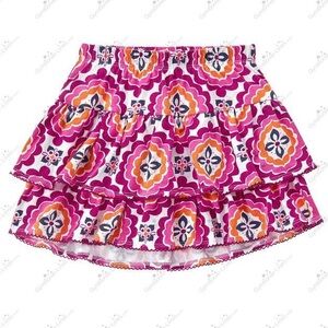 *Price is Firm* NWT Gymboree Tiered Orchid Medallion Swing Skort Skirt 12-18M